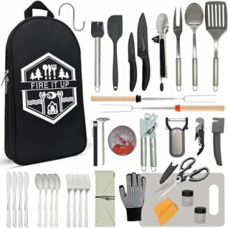 BOMKI Grilling and Camping Cooking Utensils Set