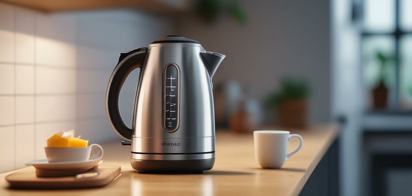 Electric kettle with features