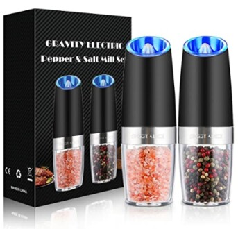Sweet Alice Gravity Electric Pepper and Salt Grinder Set